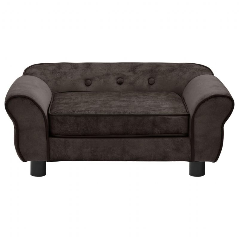 Sofa Za Pse Smeđa 28.3"x17.7"x11.8" Pliš