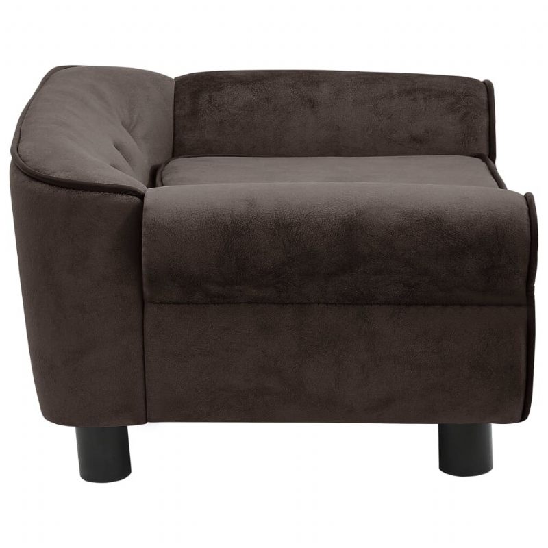 Sofa Za Pse Smeđa 28.3"x17.7"x11.8" Pliš