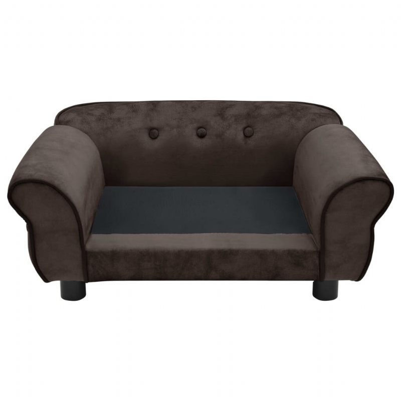 Sofa Za Pse Smeđa 28.3"x17.7"x11.8" Pliš