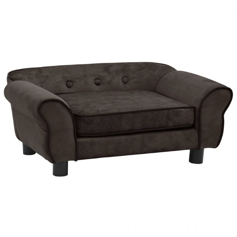 Sofa Za Pse Smeđa 28.3"x17.7"x11.8" Pliš