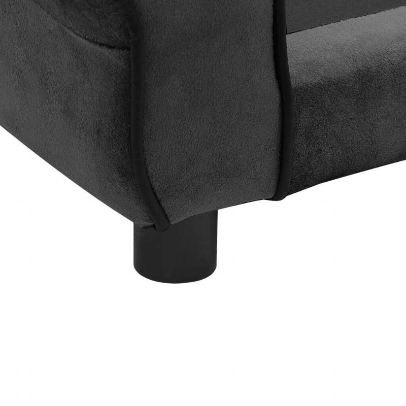 Sofa Za Pse Tamno Siva 28.3" X 17.7" X 11.8" Pliš