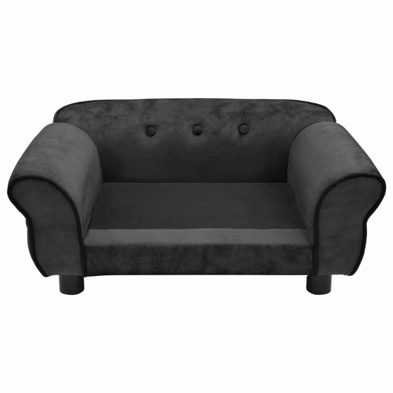 Sofa Za Pse Tamno Siva 28.3" X 17.7" X 11.8" Pliš