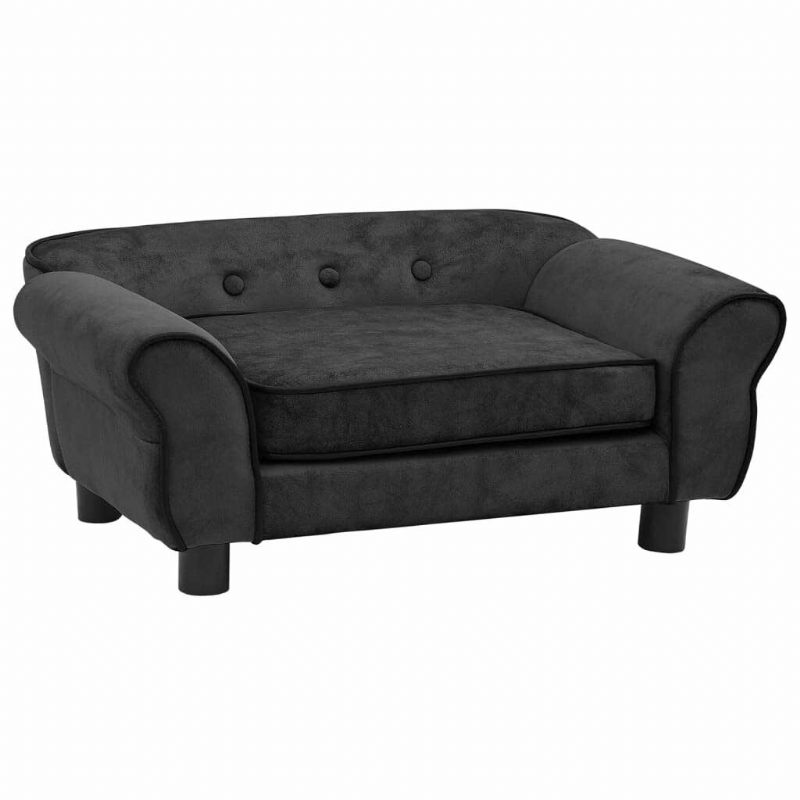 Sofa Za Pse Tamno Siva 28.3" X 17.7" X 11.8" Pliš