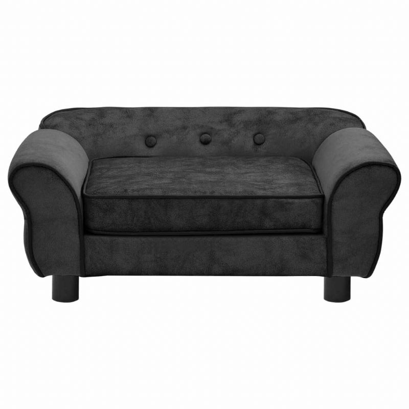 Sofa Za Pse Tamno Siva 28.3" X 17.7" X 11.8" Pliš