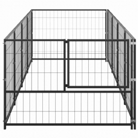 Uzgajivačnica Za Pse Crna 43.1 Ft² Čelik