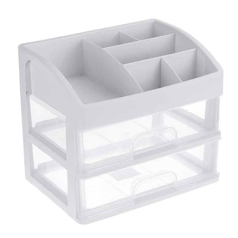 1/2/3 Sloja Clear Desktop Comestics Makeup Storage Ladica Organizator Box Container