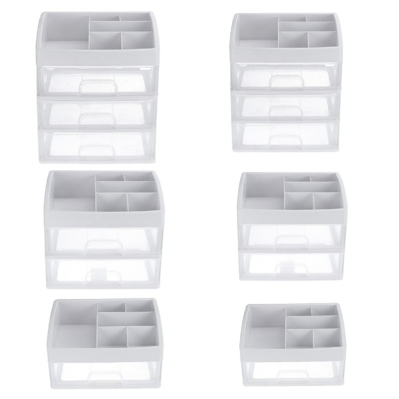 1/2/3 Sloja Clear Desktop Comestics Makeup Storage Ladica Organizator Box Container