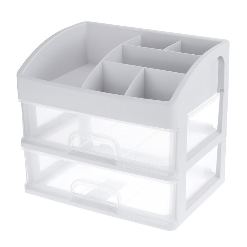 1/2/3 Sloja Clear Desktop Comestics Makeup Storage Ladica Organizator Box Container