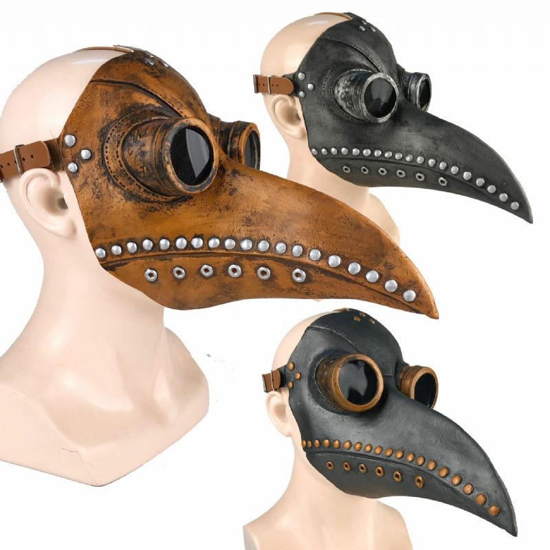 Halloween Cosplay Steampunk Plague Doctor Maska Ptičji Kljun Rekviziti Retr Gotičke Maske