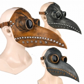 Halloween Cosplay Steampunk Plague Doctor Maska Ptičji Kljun Rekviziti Retr Gotičke Maske