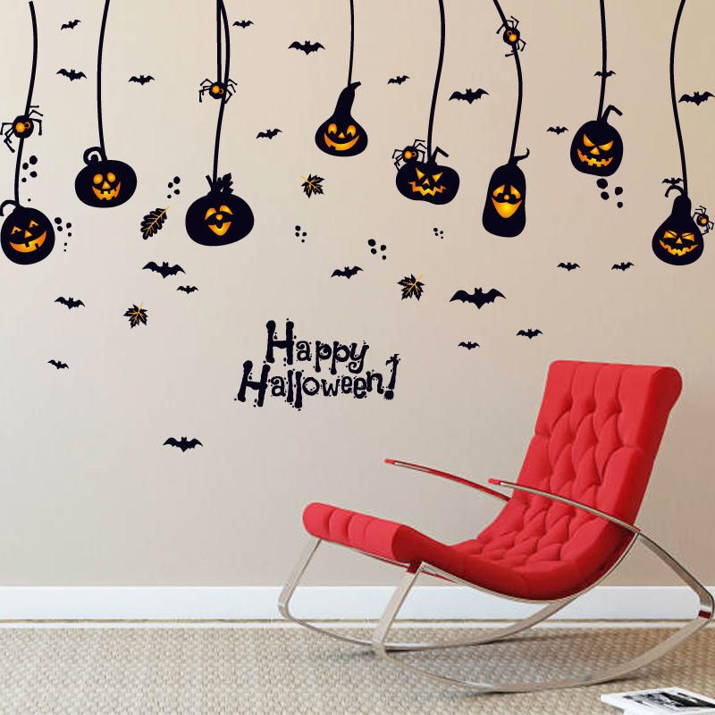 Miico Sk9094 Trik Ili Poslastica Dekoracija Sobe Za Zidne Naljepnice Za Noć Vještica Za Be Happy Halloween Party