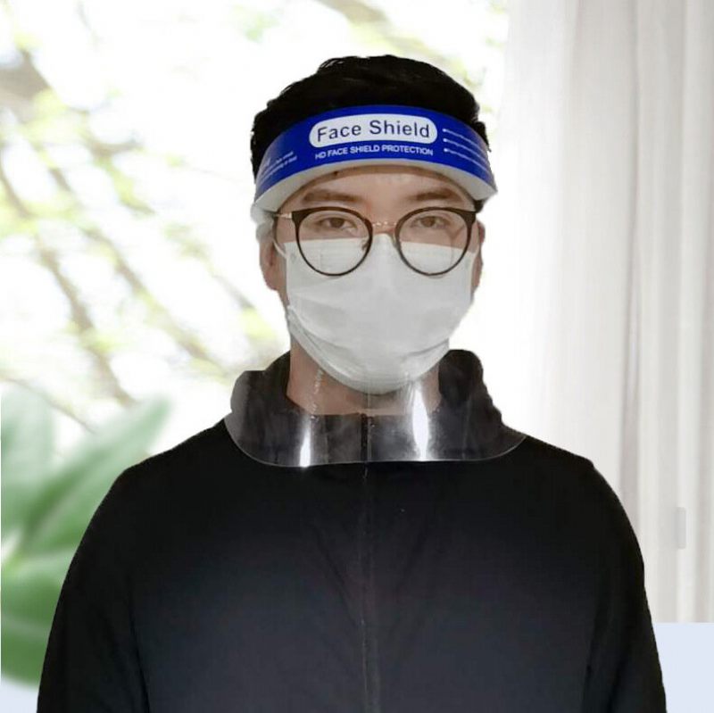 10 Komada Prozirne Podesive Plastične Zaštitne Maske Za Cijelo Lice Protiv Magljenja I Pljuvanja