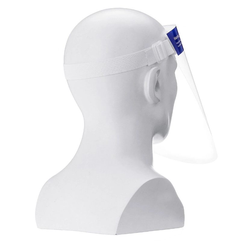 10 Komada Prozirne Podesive Plastične Zaštitne Maske Za Cijelo Lice Protiv Magljenja I Pljuvanja