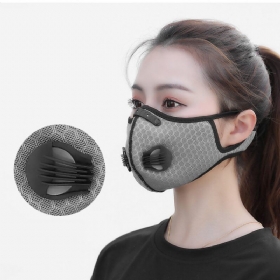 Aolikes 4 Filtera Prozračna Maska Za Lice Otporna Na Prašinu S Ventilima Zaštitna Za Respirator Za Bicikle Protiv Magle Za Sportove Na Otvorenom