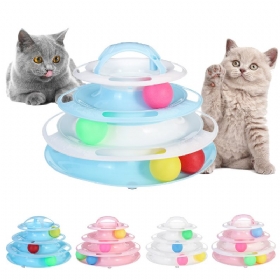 Četveroslojni Gramofon Za Mačke Igračka Za Smiješna Interaktivna Lopta Za Zabavu Pribor Za Kućne Ljubimce