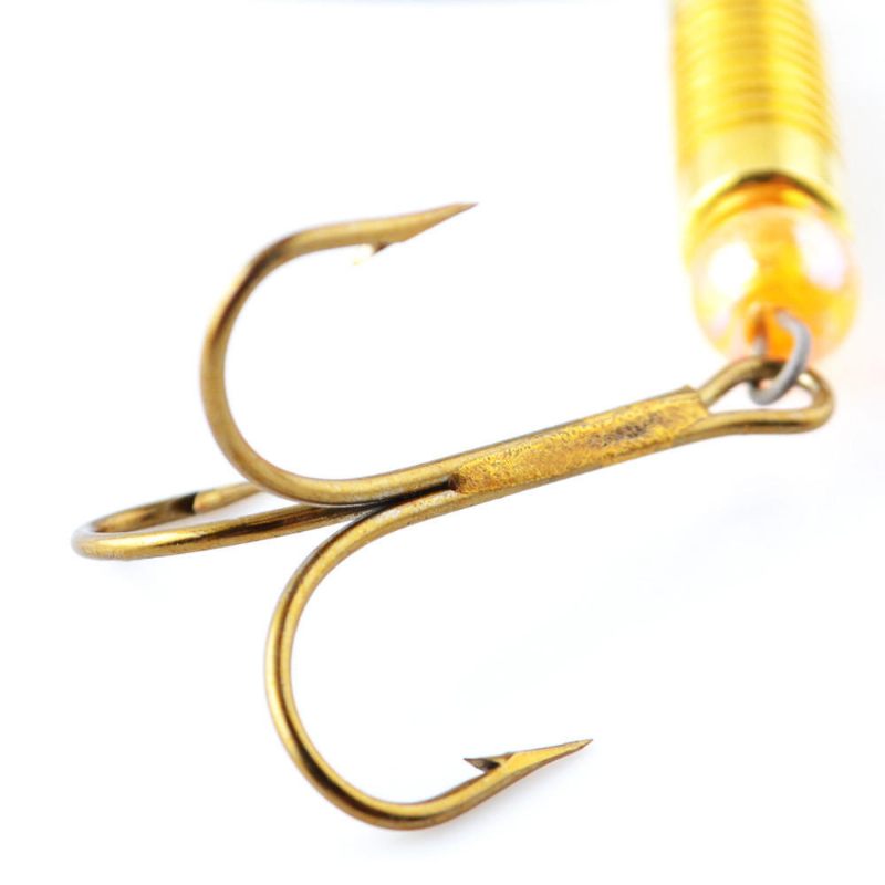 Double Spoon Sequins Bass Lure Bait Minnow Fishing Trostruka Udica S Udicom