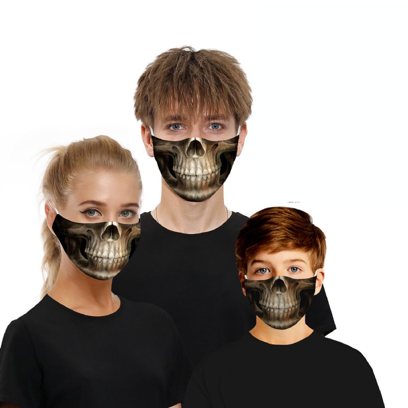 Halloween Serija-double Chip Anti Pm2.5 Maska Za Lice Otporna Na Prašinu Prozračna Zaštitna Na Vjetar Za Sportove Na Otvorenom Biciklizam Penjanje