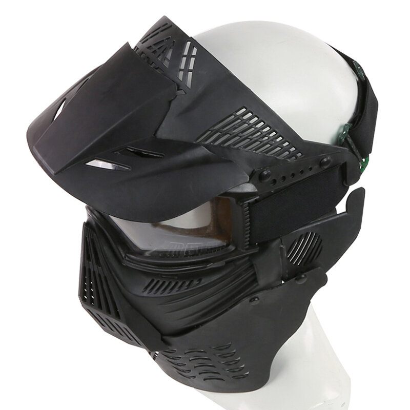 Mk017 Cs Čelična Maska Za Cijelo Lice Zaštitna Za Uho I Vrat Taktička Vojna Za Pucanje Igra Na Otvorenom Biciklizam Lov