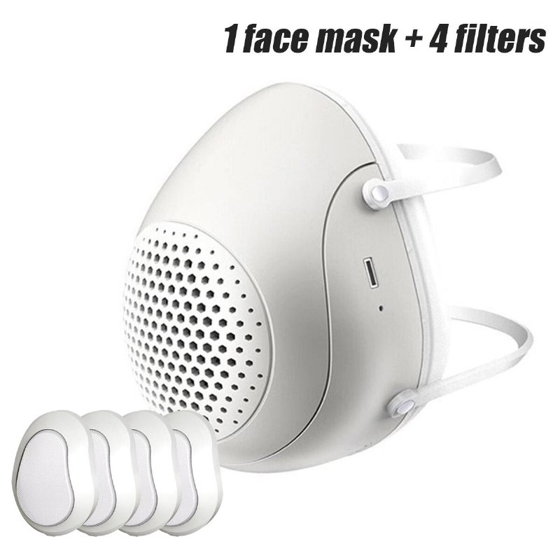 Pm2.5 Anti-haze Električna Maska Za Lice Otporna Na Prašinu Uniseks Za Pročišćavanje Zraka Zamjenska Filteri
