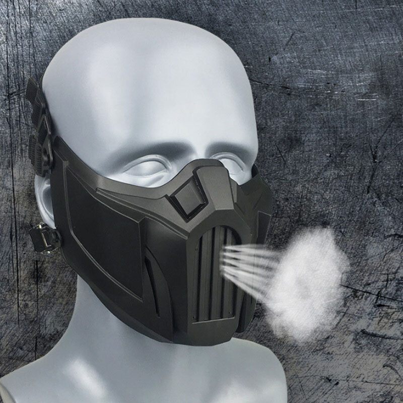 Prozračna Cs Maska Protiv Prašine Sigurnosna Zaštitna Taktička Polumaska Za Lice Podesive Maske S Elastičnim Zavojem