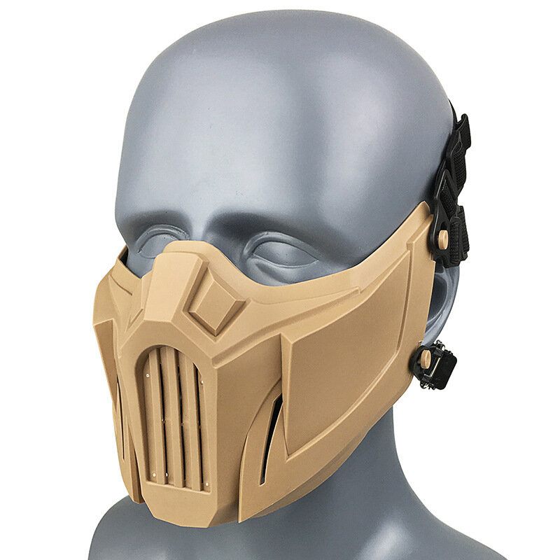 Prozračna Cs Maska Protiv Prašine Sigurnosna Zaštitna Taktička Polumaska Za Lice Podesive Maske S Elastičnim Zavojem