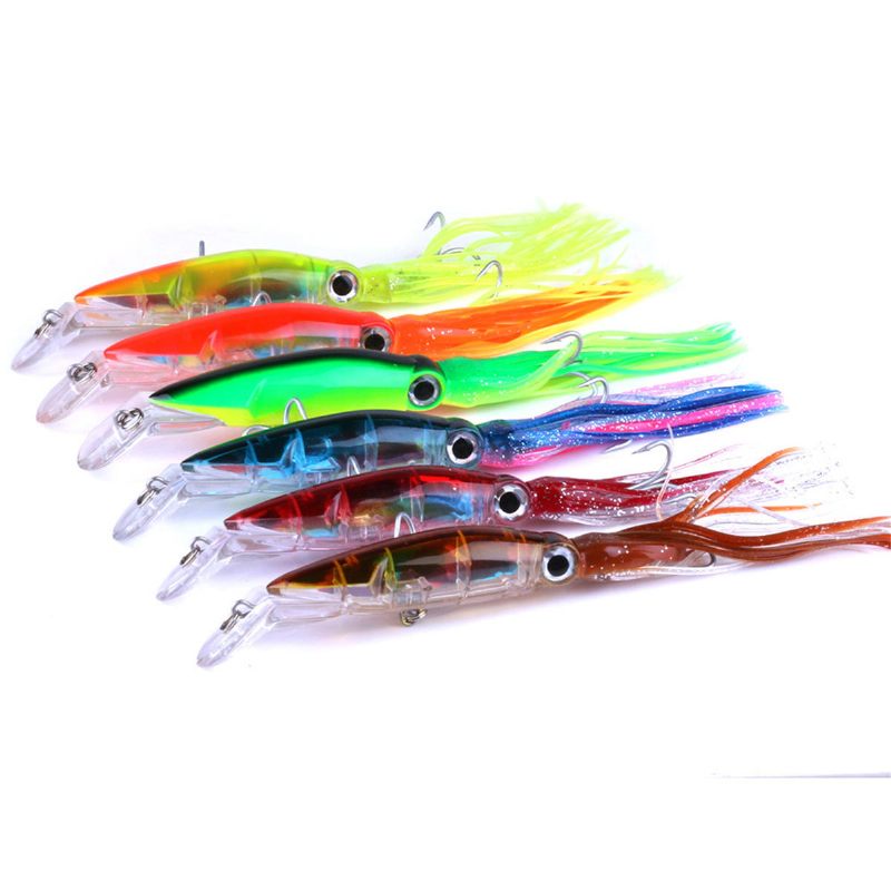 Skirted Squid Lure 1kom 14cm/40g Hard Body Mamac Za Pecanje Tune Na Trolu