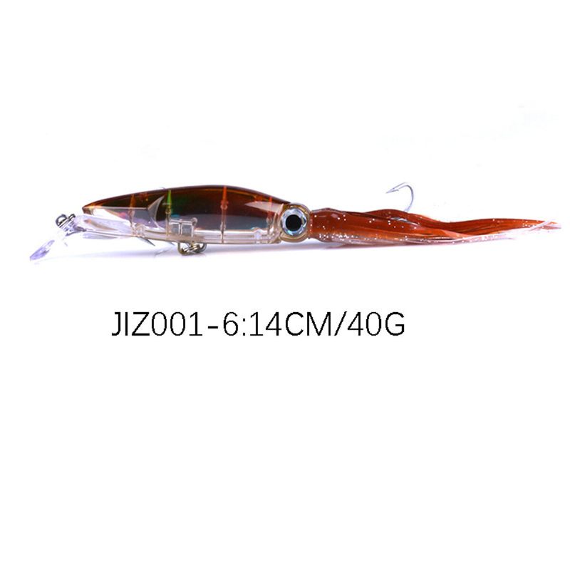 Skirted Squid Lure 1kom 14cm/40g Hard Body Mamac Za Pecanje Tune Na Trolu