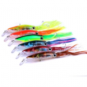 Skirted Squid Lure 1kom 14cm/40g Hard Body Mamac Za Pecanje Tune Na Trolu