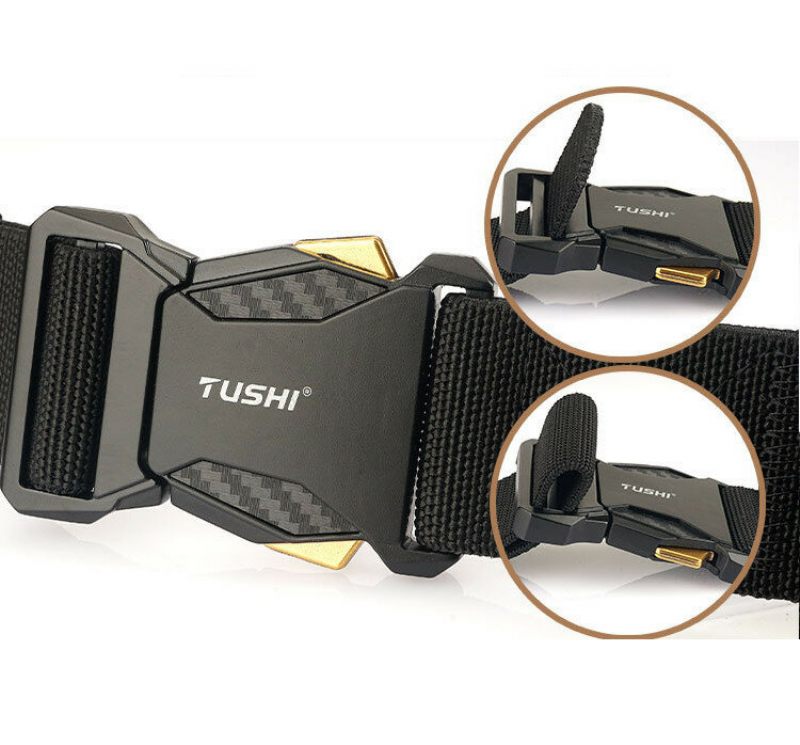 Tushi 2023 Muški Remen 125 cm*3.8 cm Poliesterski Pojas Novi Dizajn Metalna Kopča S Brzim Otpuštanjem Taktički