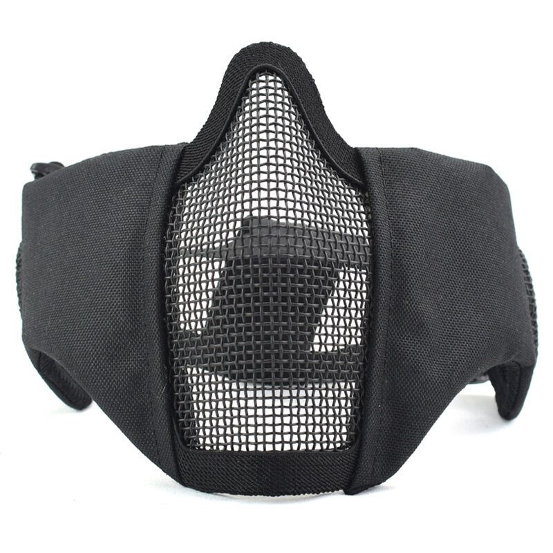 Vanjska Cs Igra Maska Za Lice Od Čelične Žice Prozračna Zaštitna Polumaska Taktička Oprema Za Lov Na Otvorenom