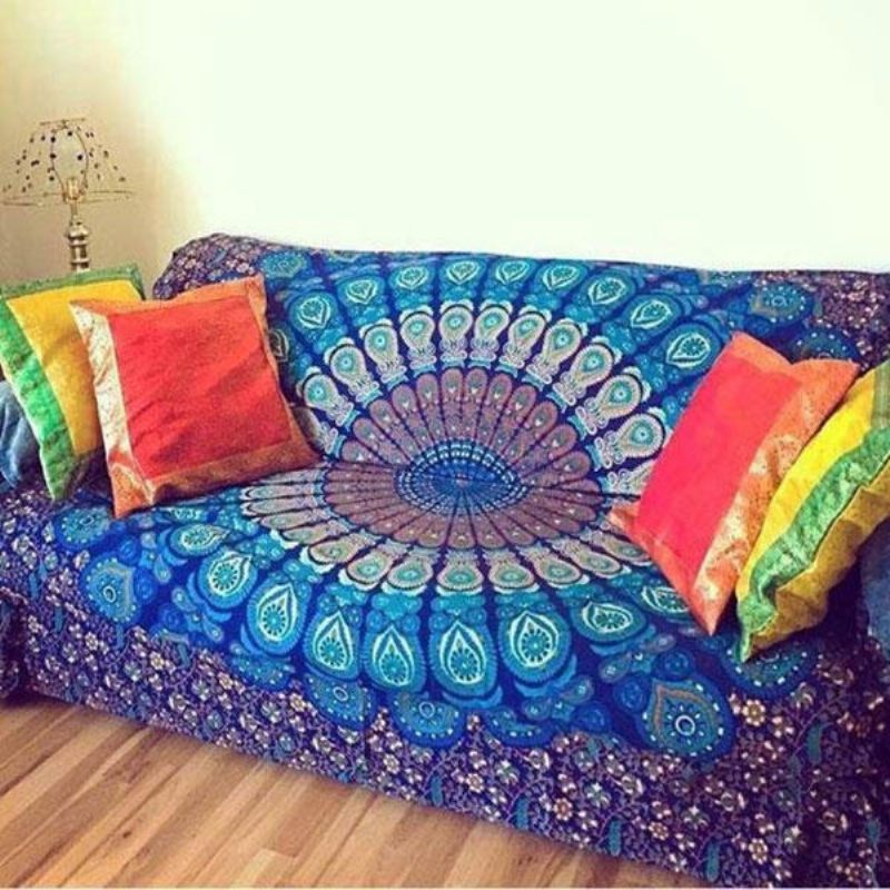 Honana Wx-17 150x210cm Boemski Stil Ručnik Za Plažu Od Poliesterskih Vlakana Šal Mandala Pravokutna Posteljina Tapiserija