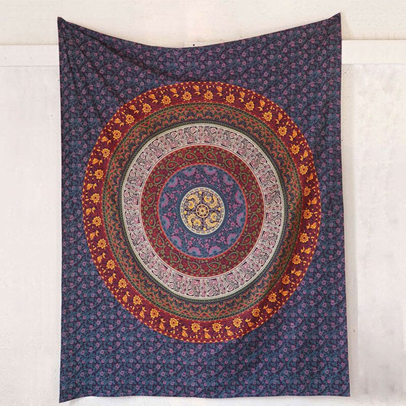 Honana Wx-17 150x210cm Boemski Stil Ručnik Za Plažu Od Poliesterskih Vlakana Šal Mandala Pravokutna Posteljina Tapiserija