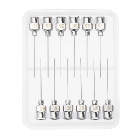 12pcs/set 1'' Igla Za Doziranje S Tupim Vrhom Od Nehrđajućeg Čelika Luer Lock Za Punjenje Štrcaljke I Aplikator Za Mjerenje Tekućeg Industrijskog Ljepila