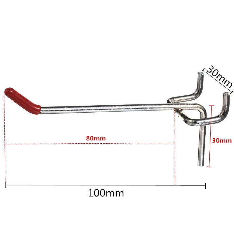 25 Komada 100 mm Pedboard Kuka Za Zidnu Ploču Za Maloprodaju