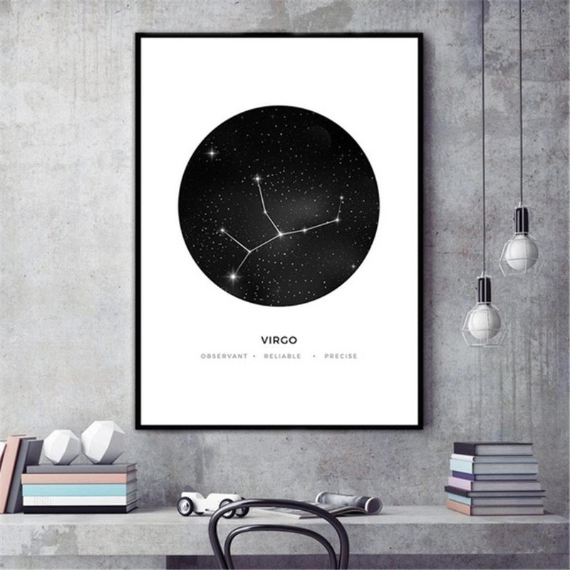 30x40cm Constellation Art Platneni Plakati Geometrijske Astrološke Slike Tapeta