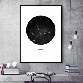 30x40cm Constellation Art Platneni Plakati Geometrijske Astrološke Slike Tapeta