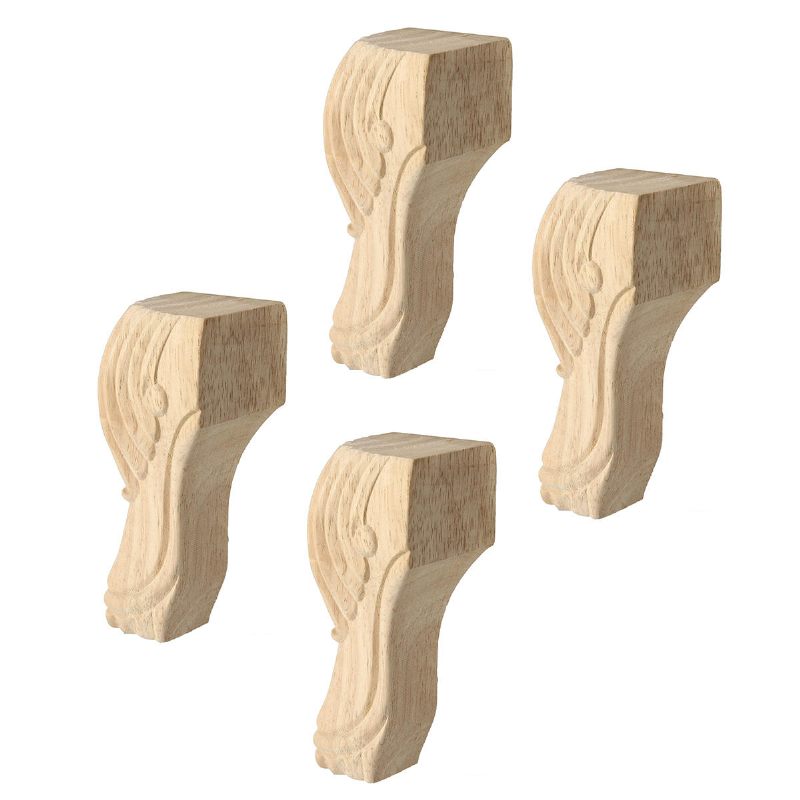 4pcs 10/15cm Europski Namještaj Od Punog Drva Noge Za Neobojeni Kauč Ormarić Sjedalo