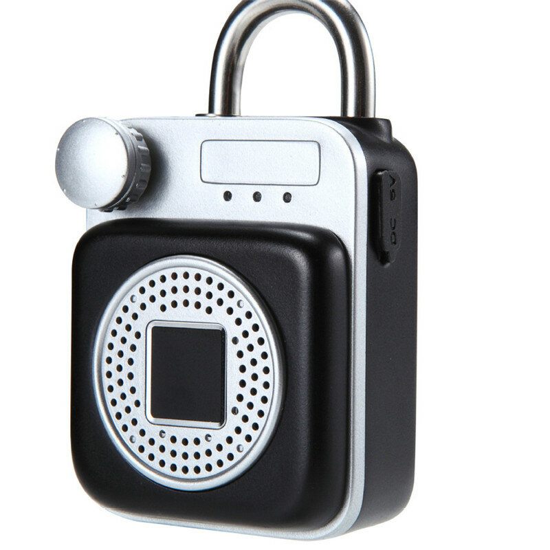 Oblik Mini Ruksaka Bluetooth Zvučnik Smart Lock Usb Punjenje App/otključavanje Otiskom Prsta Lokot
