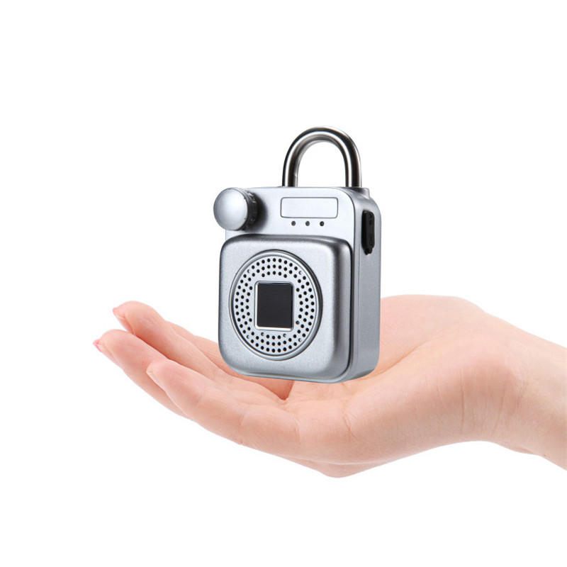 Oblik Mini Ruksaka Bluetooth Zvučnik Smart Lock Usb Punjenje App/otključavanje Otiskom Prsta Lokot