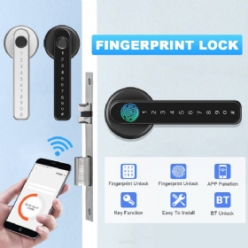 Otisak Prsta Zaključavanje Vrata Digitalna Lozinka Smart Entry Bluetooth Ključ App Sigurnost