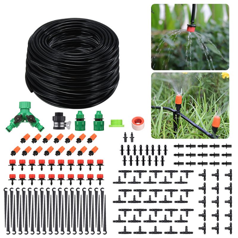 Pathonor 157pcs Micro Drip Irrigation System Plant Self-watering Garden 40m Komplet Crijeva