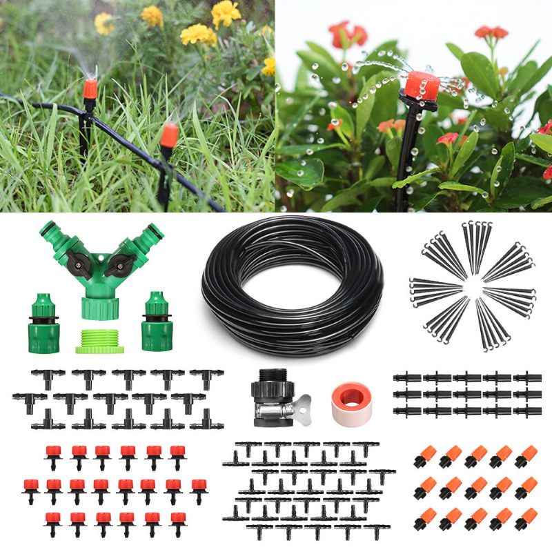 Pathonor 157pcs Micro Drip Irrigation System Plant Self-watering Garden 40m Komplet Crijeva