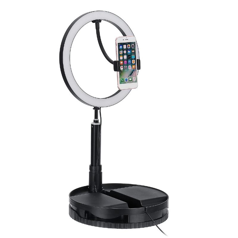Prijenosni 1.68m Podesivi Led Fotoaparat Koji Dopunjava Svjetlom Selfie Stolni Telefon Uživo