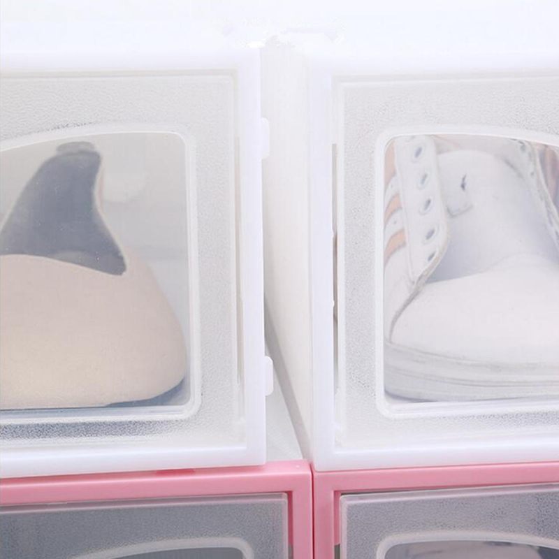 Sklopiva Prozirna Plastična Kutija Za Cipele Koja Se Može Slagati Na Jedan Uredan Displej Organizator Za Pohranu Pojedinačna