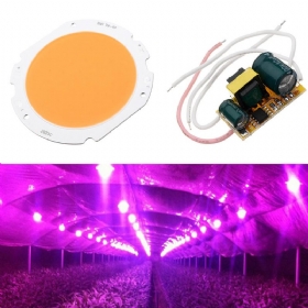 20w Led Cob Okrugla Svjetiljka Za Uzgoj Diy S Ac90-240v Pogonskim Napajanjem Za Cvijeće Sobne Biljke