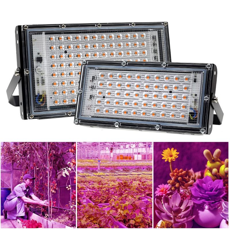 220v Led Svjetiljka Za Uzgoj Biljke Led Reflektor Punog Spektra Cvijeće Sadnice Fitolampa Za Biljaka