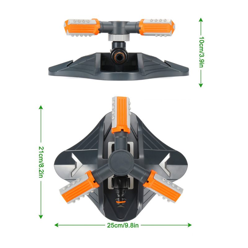 3 Kraka Automatska Rotacija Od 360° Prskalica Za Travnjak Glava Za Raspršivanje Alat Za Navodnjavanje Vrta