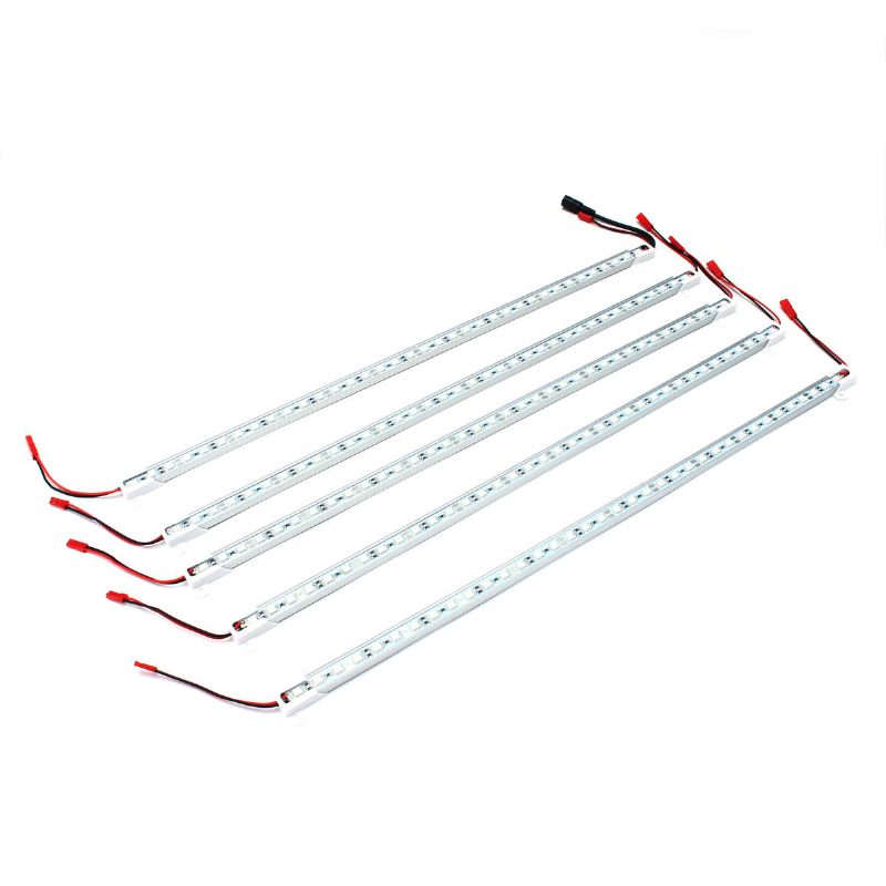 5pcs 50cm Smd5050 Nevodootporna 5:1 Led Trakasta Svjetiljka + 5a Strujni Adapter Za Uzgoj Biljaka U Vrtu Dc12v