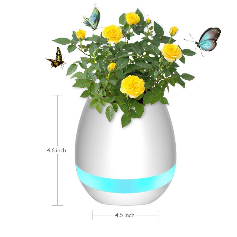 Music Flower Lonk Smart Touch Plant Play Sevven Colour Lamp Piano Led Light Bluetooth